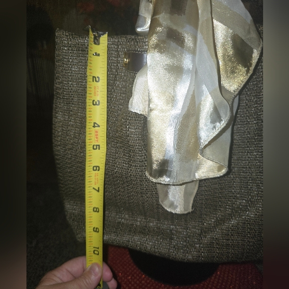 Furla Woven Tote Bag with Brown Handles - Picture 9 of 10